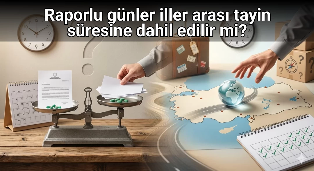 Raporlu günler iller arası tayin süresine dahil edilir mi?